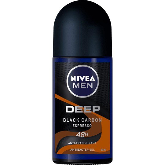 Nivea roll on Deep black carbon  50ml | Kosmetické a dentální výrobky - Dámská kosmetika - Deodoranty - Tuhé deo, roll-on